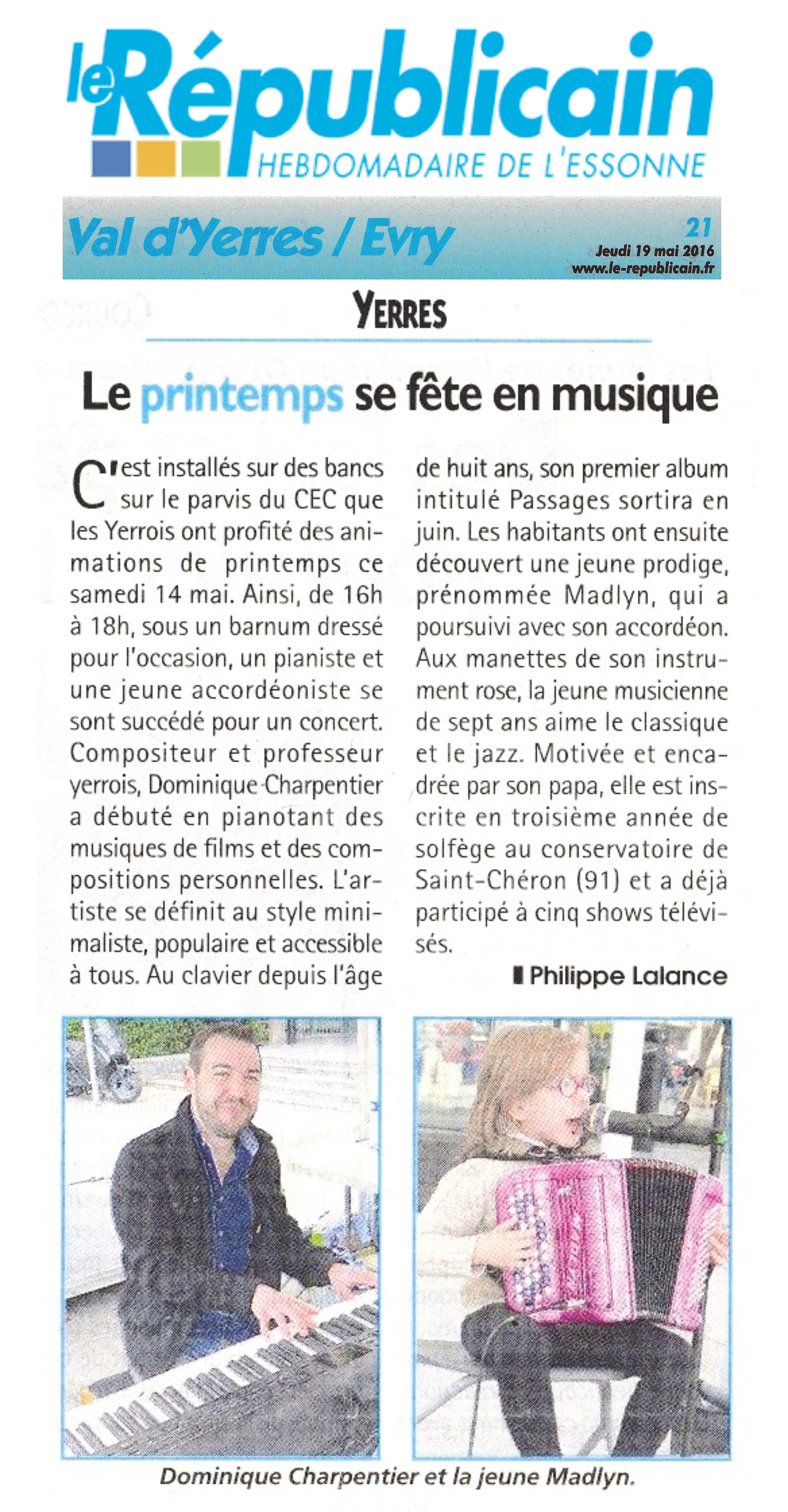 LE RÉPUBLICAIN – Mai 2016
